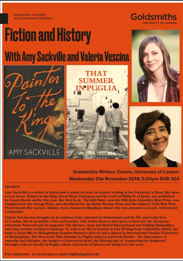 Goldsmiths Writers' Centre flier