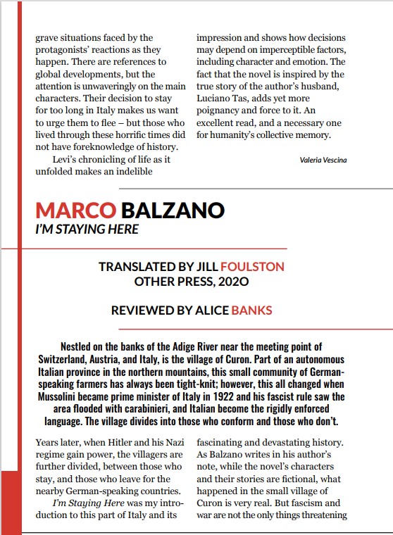 Review of Lia Levi's 'Today is Already Tomorrow'