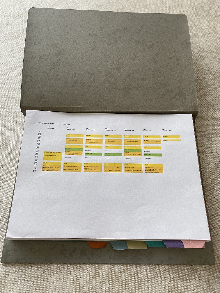 Course materials for participants